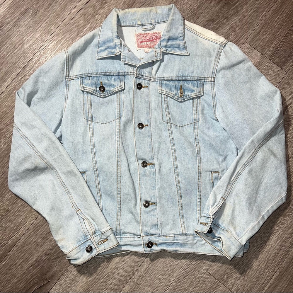 Large Light Blue Denim Jacket